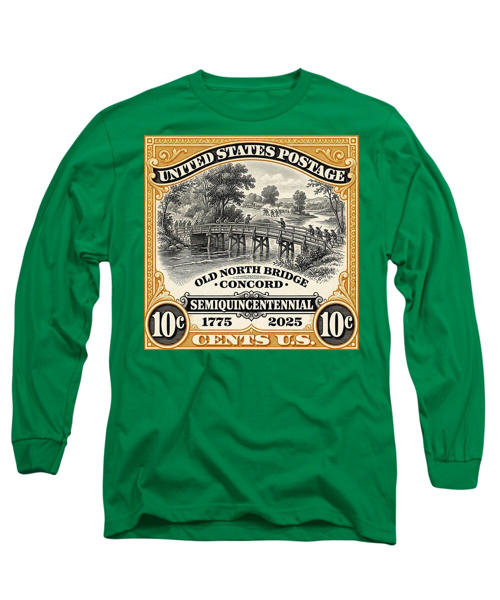 Concord Old North Bridge 10c - Long Sleeve T-Shirt