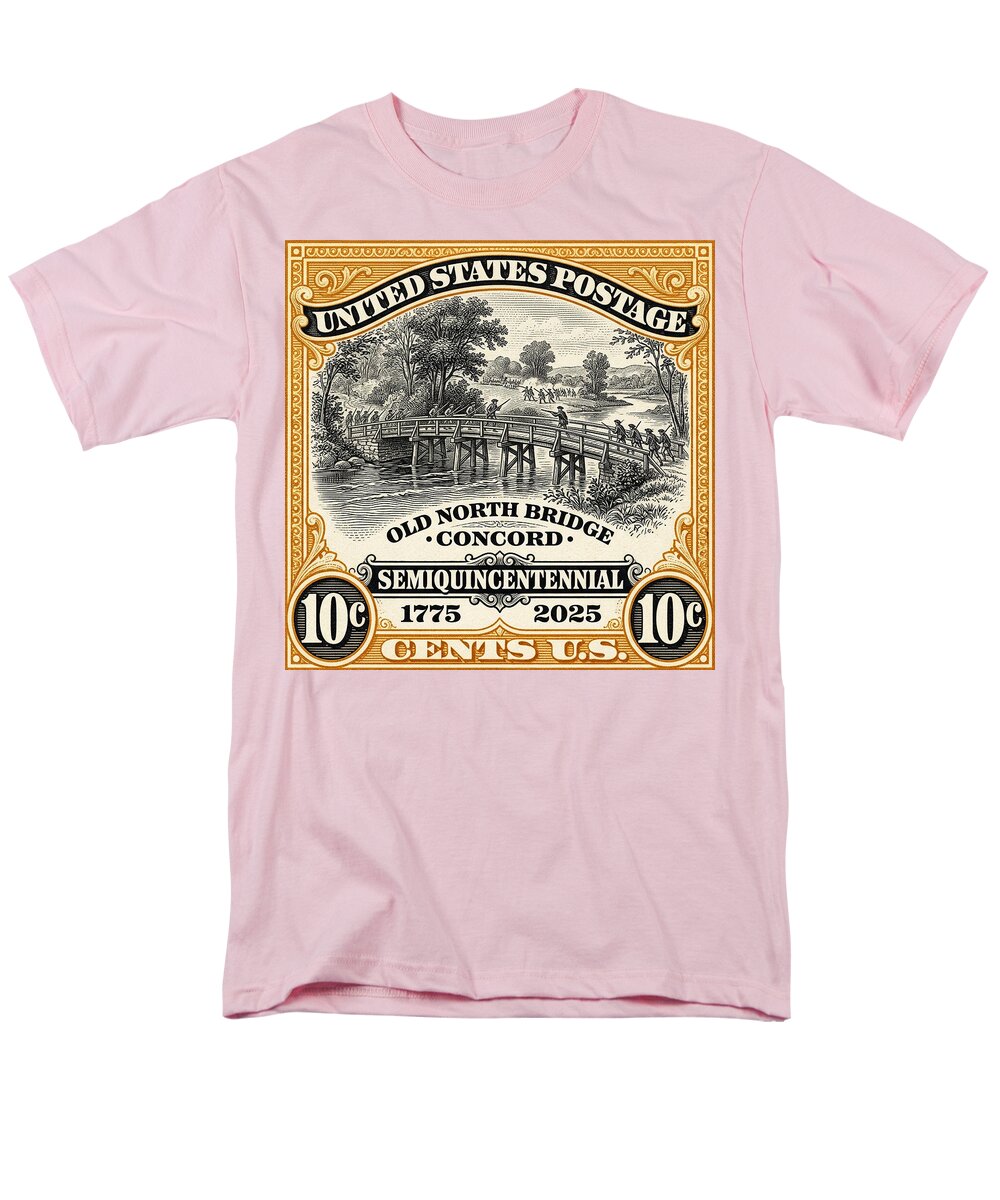 Concord Old North Bridge 10c - Men's T-Shirt  (Regular Fit)