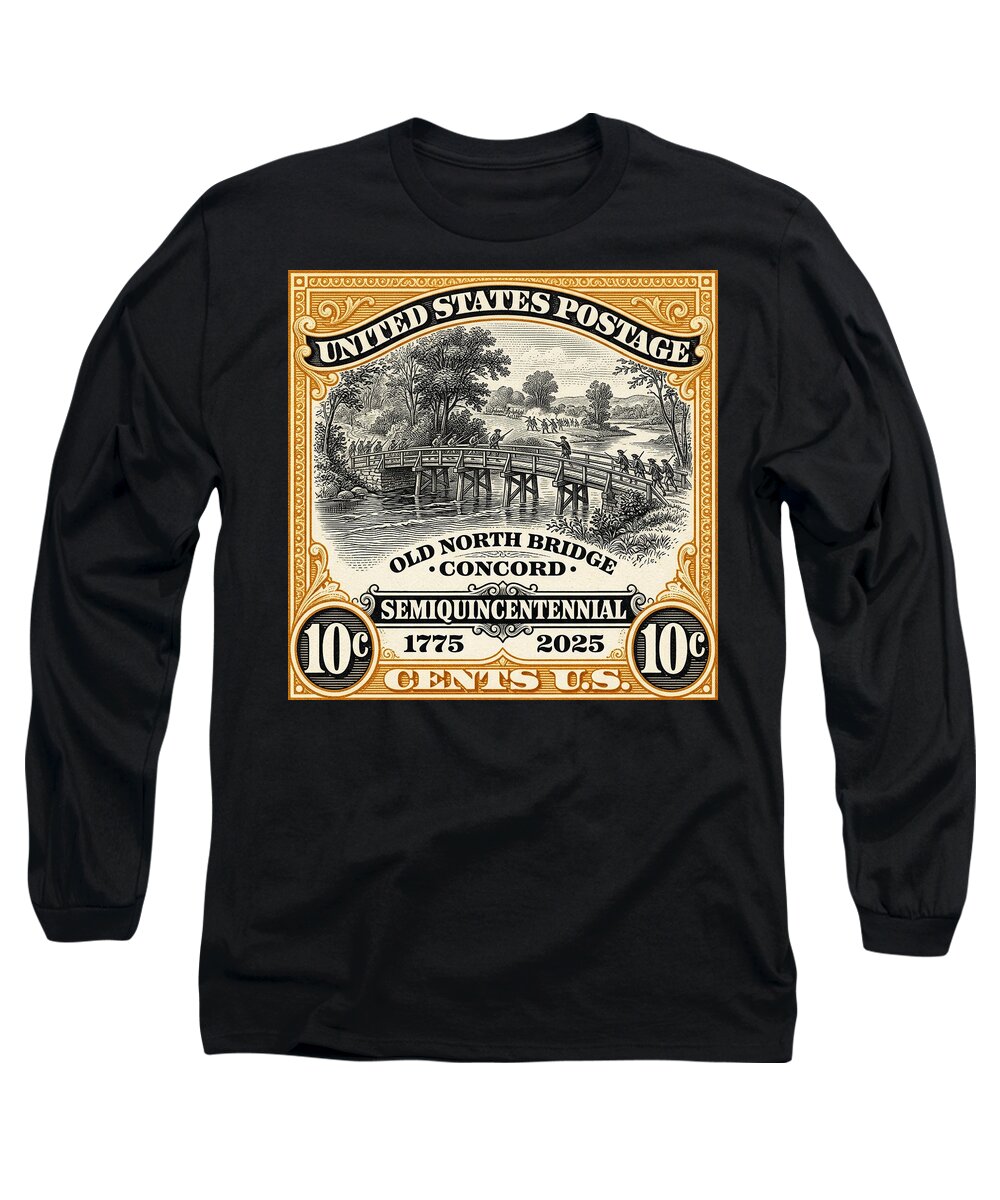 Concord Old North Bridge 10c - Long Sleeve T-Shirt