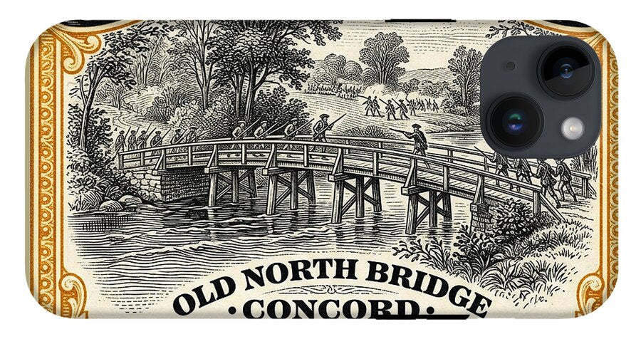 Concord Old North Bridge 10c - Phone Case