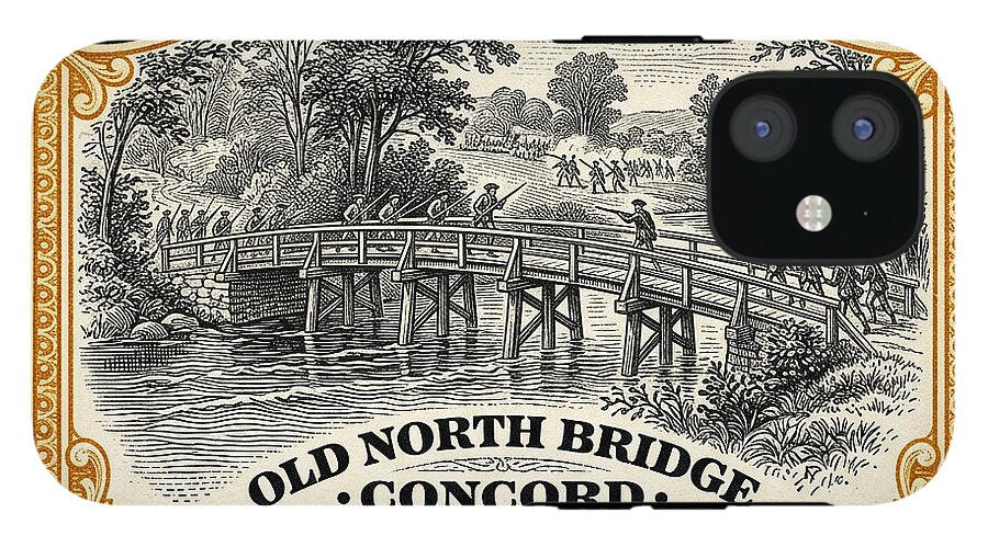 Concord Old North Bridge 10c - Phone Case