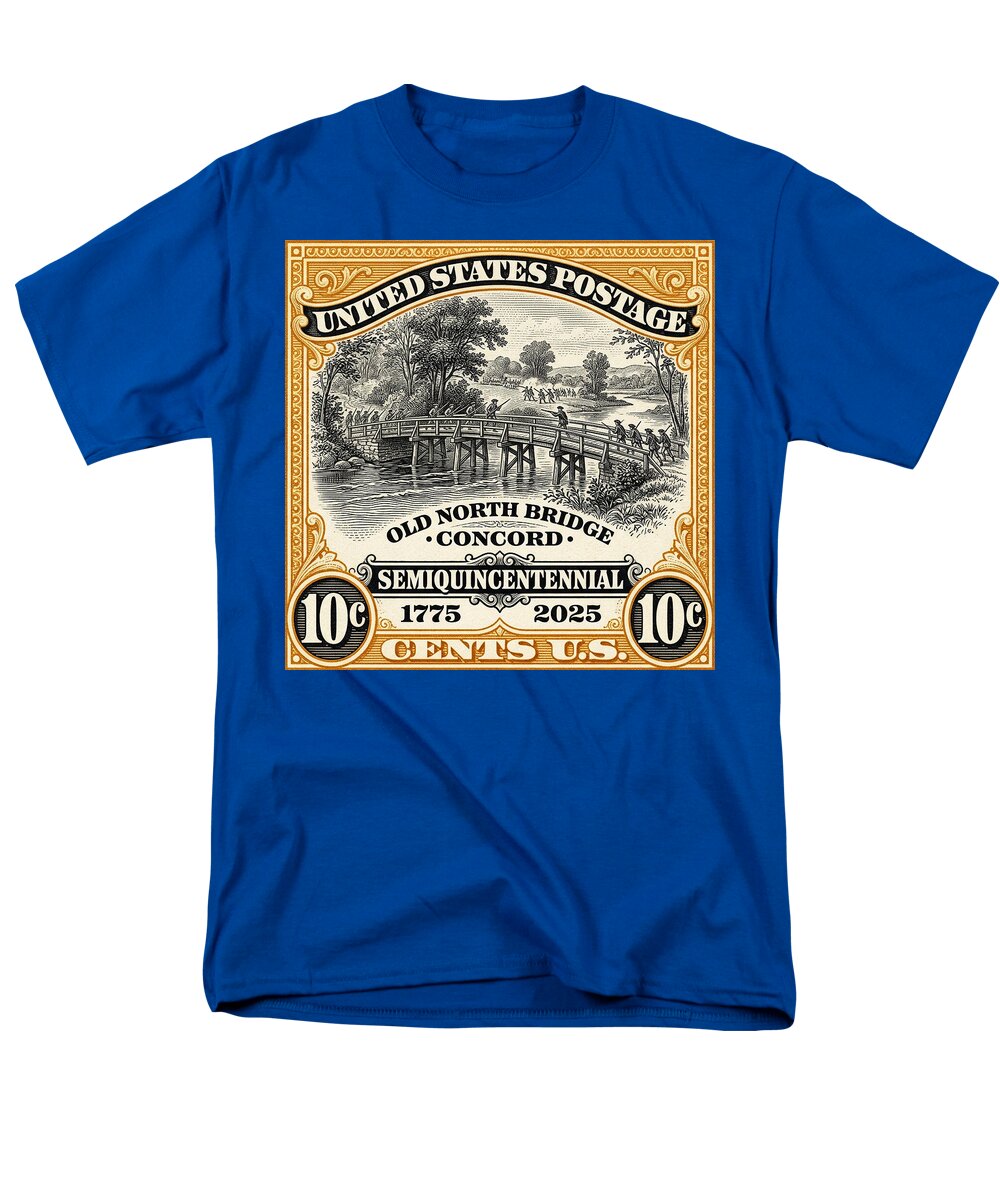 Concord Old North Bridge 10c - Men's T-Shirt  (Regular Fit)