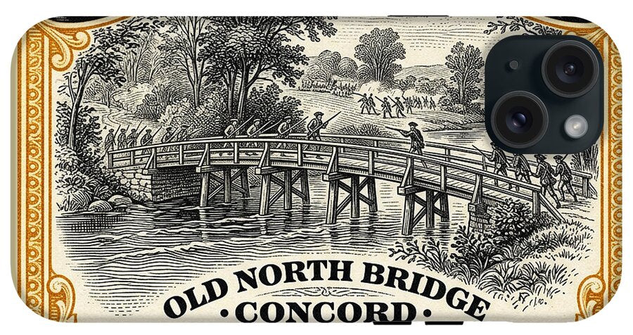 Concord Old North Bridge 10c - Phone Case