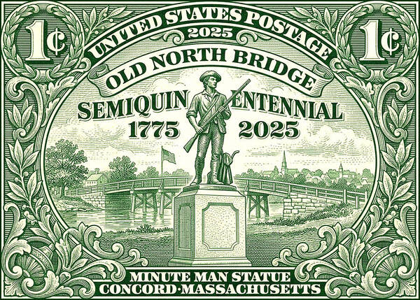 Concord Old North Bridge 1c - Art Print