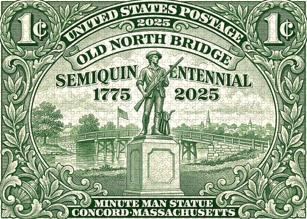 Concord Old North Bridge 1c - Puzzle