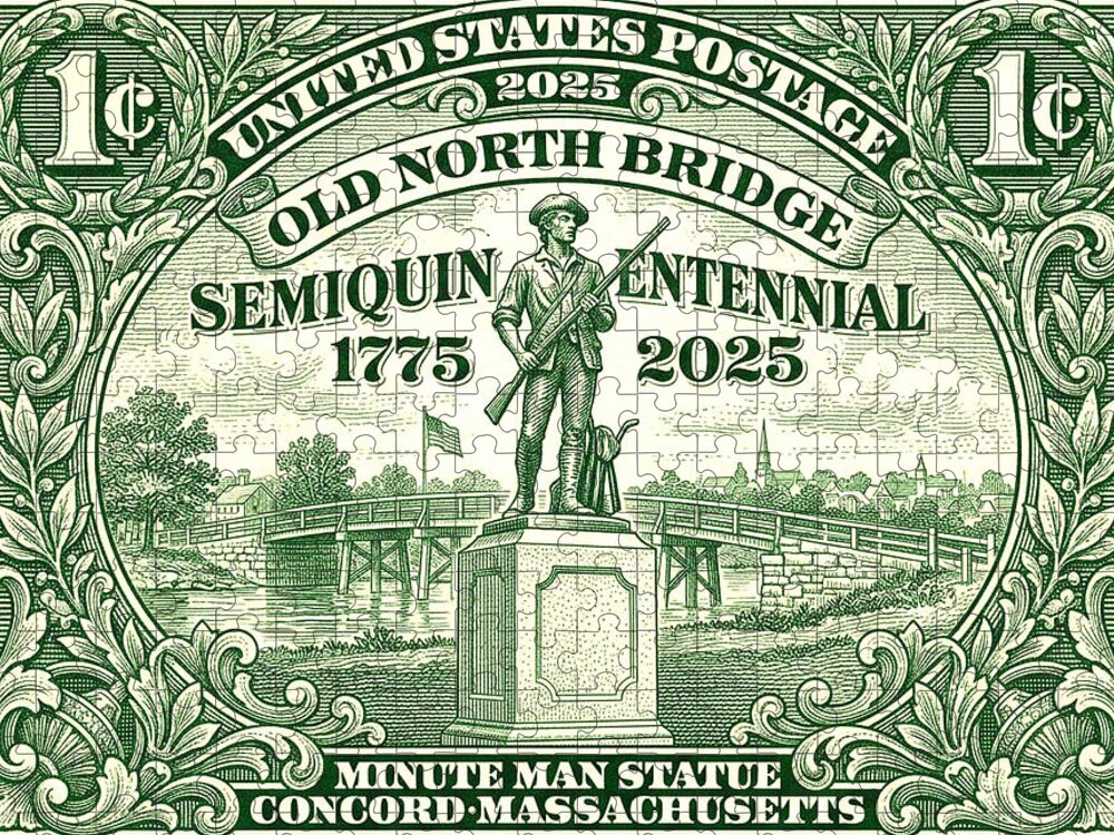 Concord Old North Bridge 1c - Puzzle