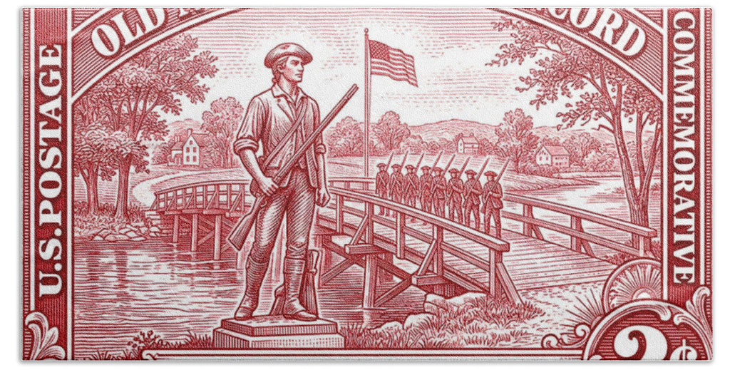 Concord Old North Bridge 2c - Bath Towel