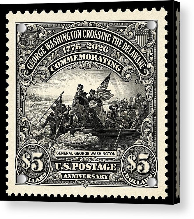 Crossing Delaware $5 - Acrylic Print