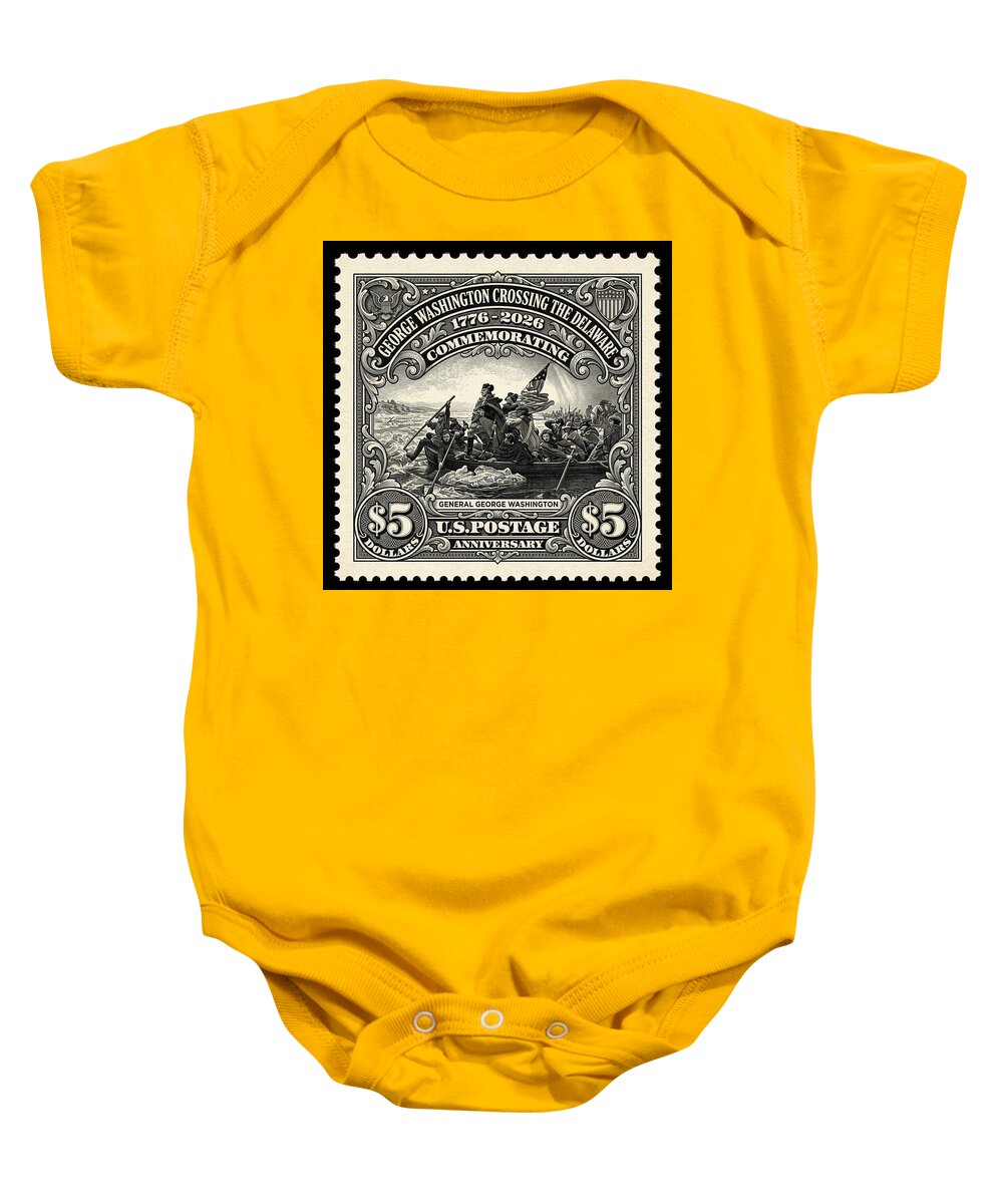 Crossing Delaware $5 - Baby One-Piece