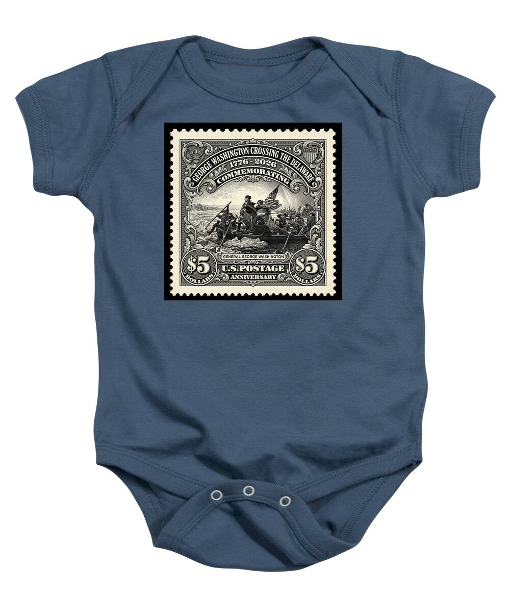 Crossing Delaware $5 - Baby One-Piece