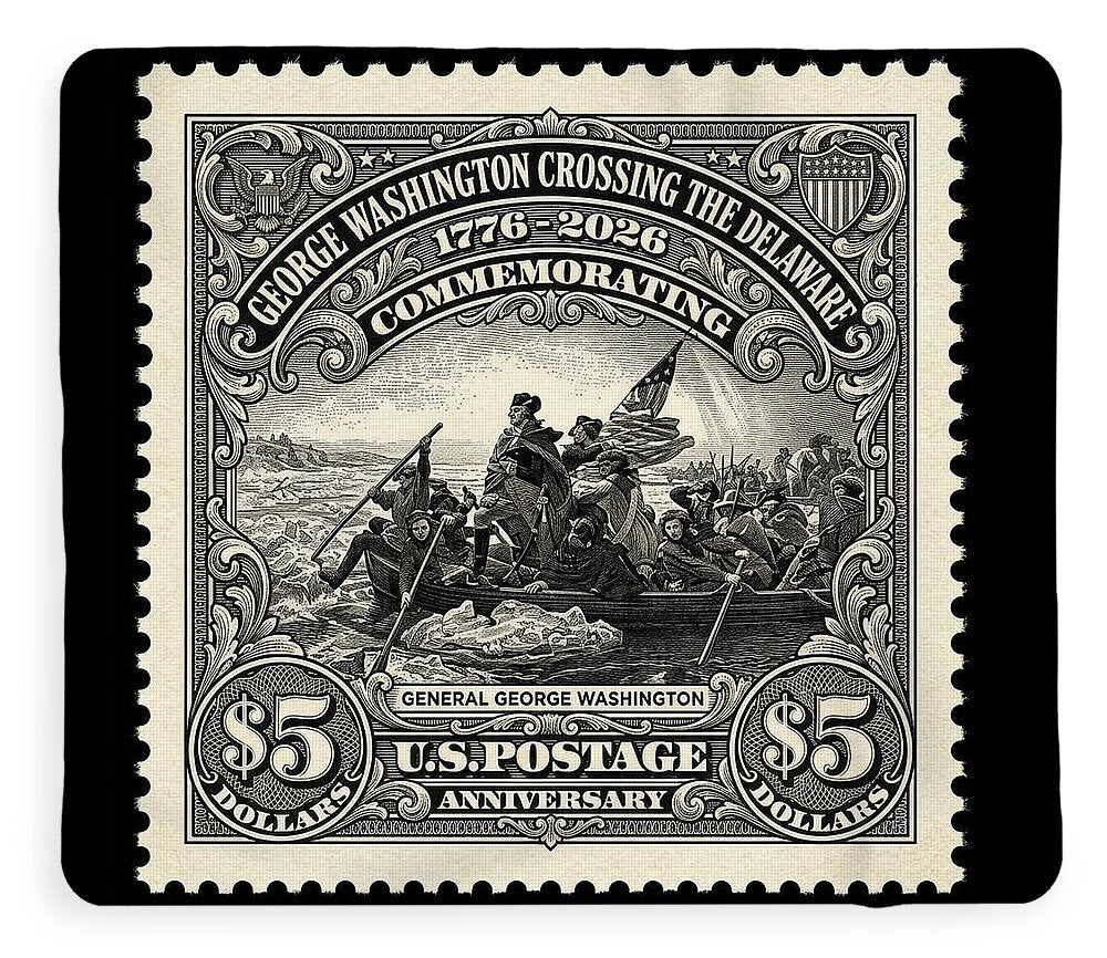 Crossing Delaware $5 - Blanket