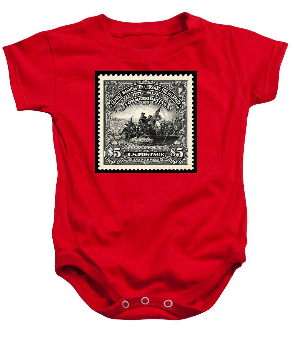 Crossing Delaware $5 - Baby One-Piece