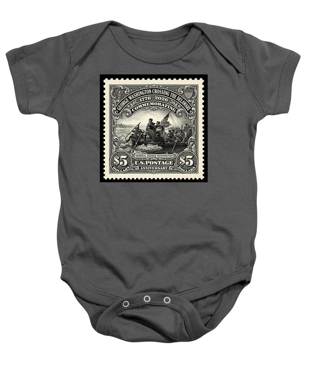 Crossing Delaware $5 - Baby One-Piece