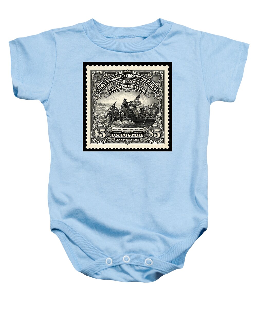 Crossing Delaware $5 - Baby One-Piece