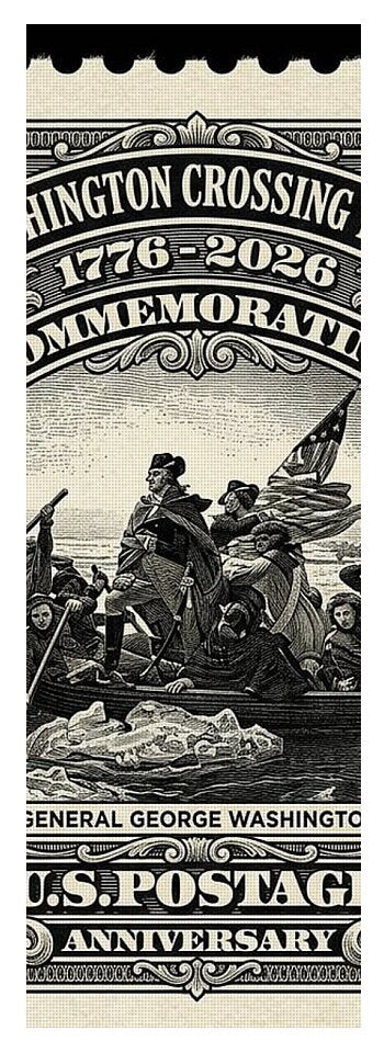 Crossing Delaware $5 - Yoga Mat