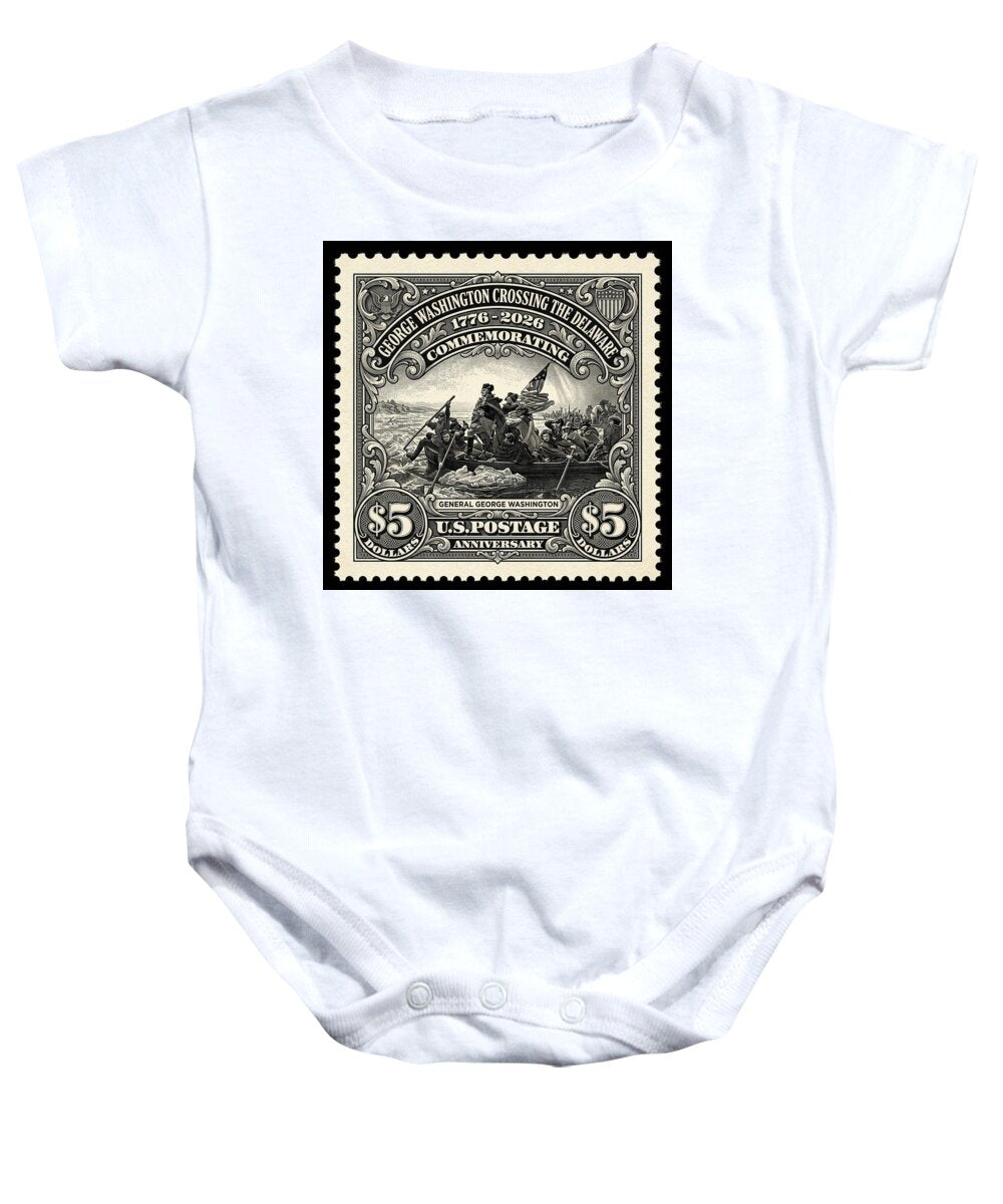 Crossing Delaware $5 - Baby One-Piece