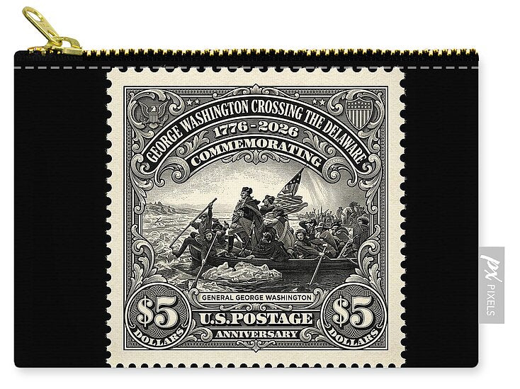 Crossing Delaware $5 - Zip Pouch
