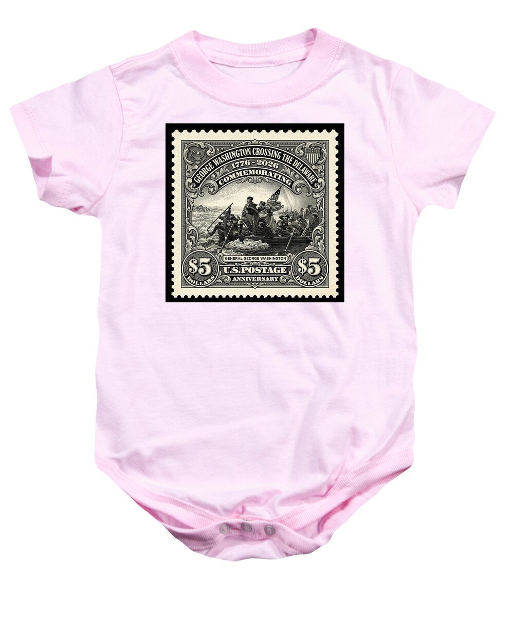 Crossing Delaware $5 - Baby One-Piece