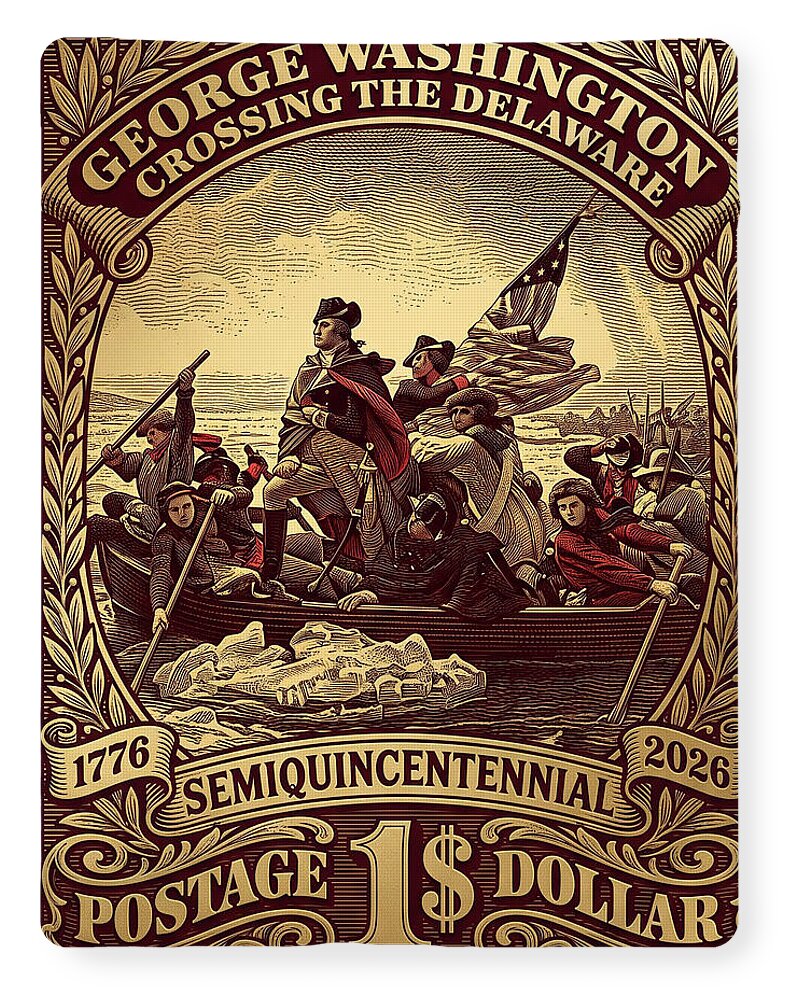 Crossing the Delaware $1 - Blanket