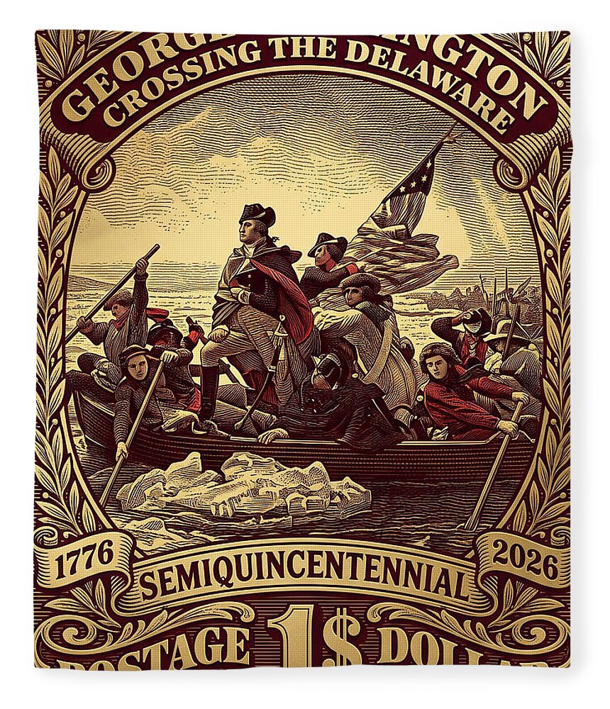 Crossing the Delaware $1 - Blanket