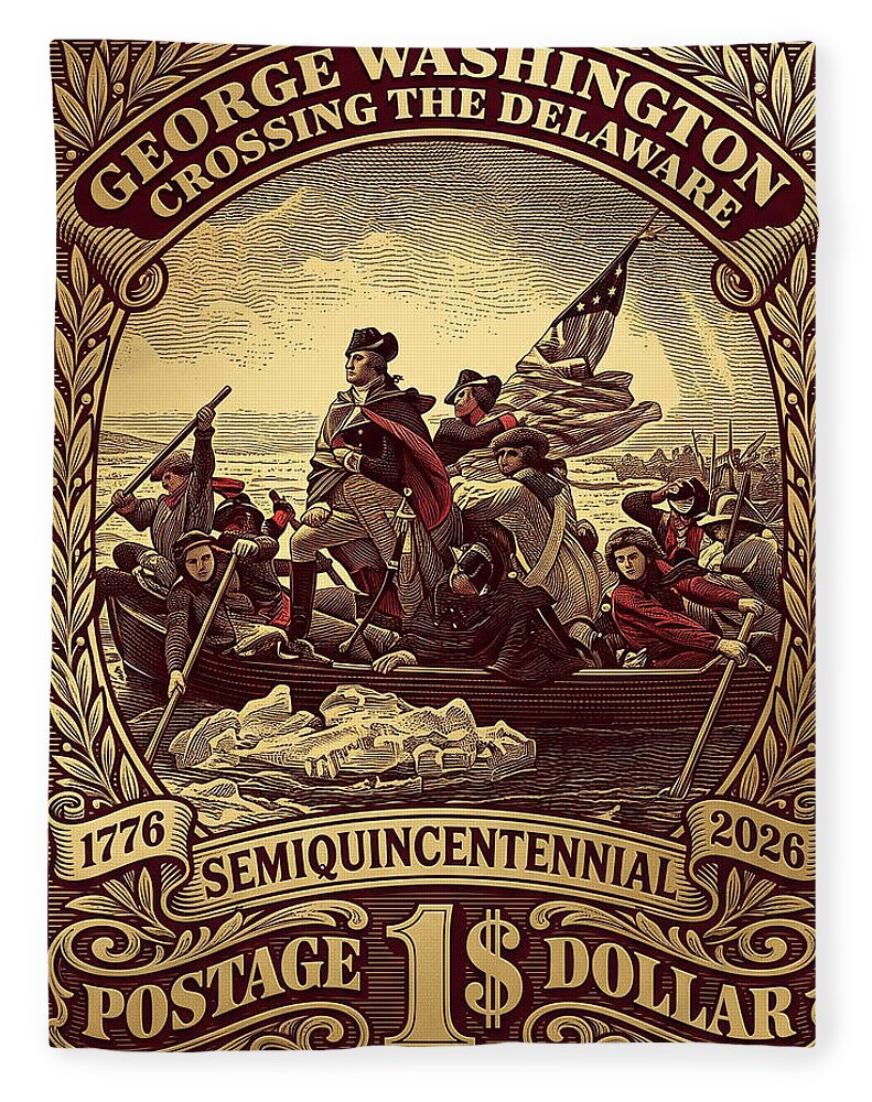 Crossing the Delaware $1 - Blanket