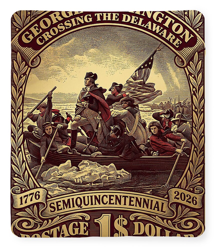 Crossing the Delaware $1 - Blanket