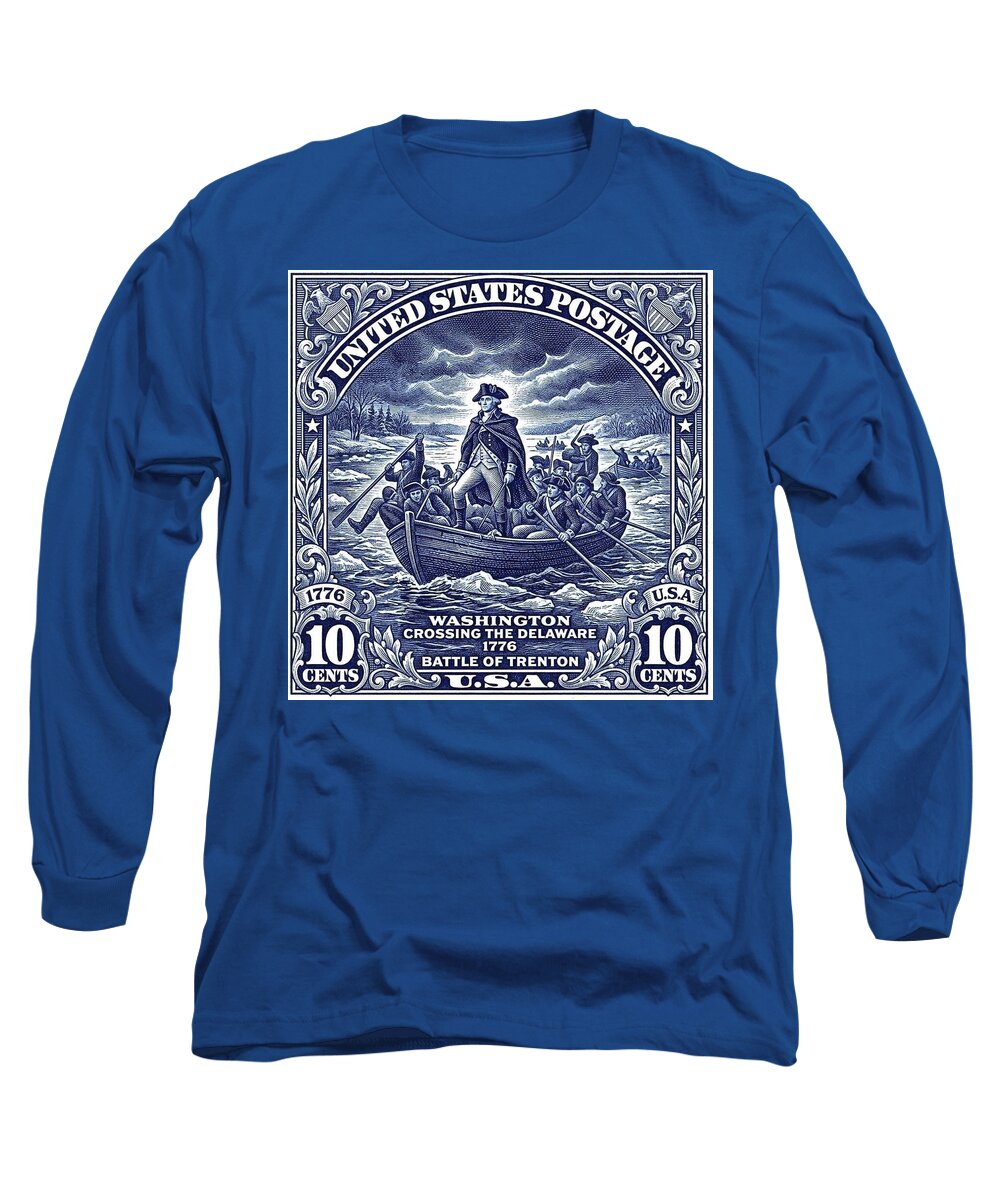 Crossing the Delaware 10c - Long Sleeve T-Shirt