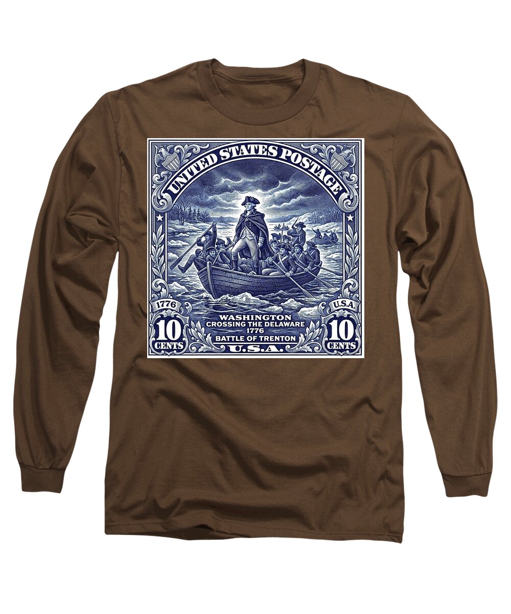 Crossing the Delaware 10c - Long Sleeve T-Shirt