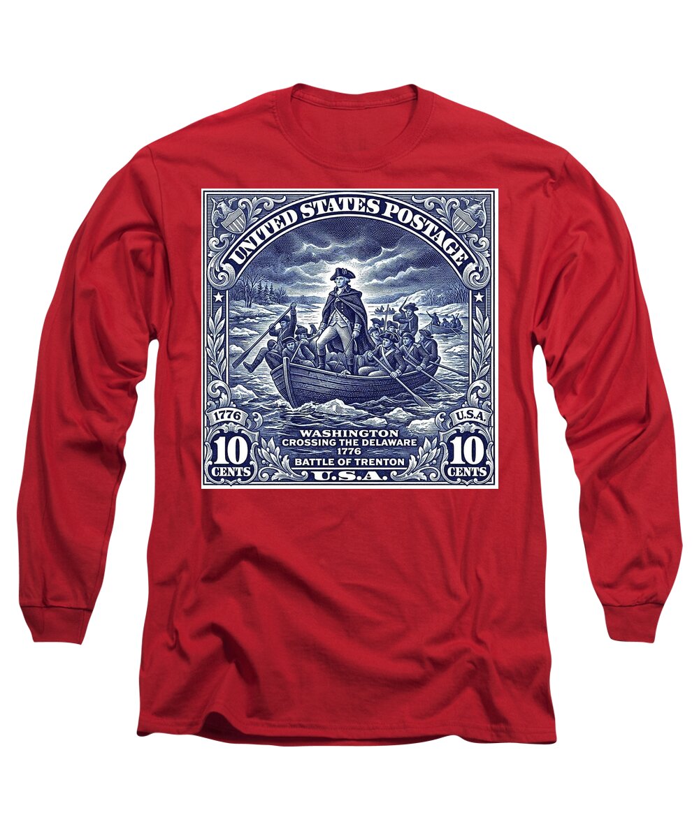 Crossing the Delaware 10c - Long Sleeve T-Shirt