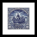 Crossing the Delaware 10c - Framed Print