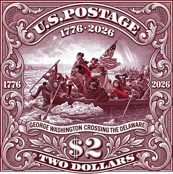 Crossing the Delaware $2 - Art Print
