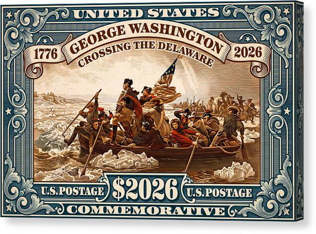 Crossing the Delaware $2026 - Canvas Print