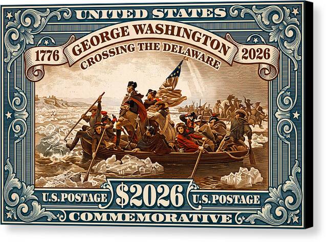 Crossing the Delaware $2026 - Canvas Print