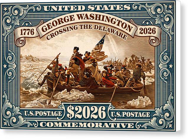 Crossing the Delaware $2026 - Canvas Print