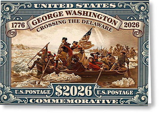 Crossing the Delaware $2026 - Greeting Card