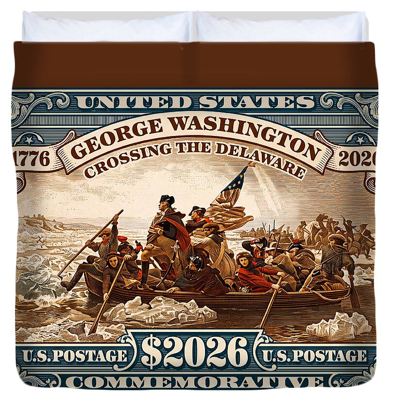 Crossing the Delaware $2026 - Duvet Cover