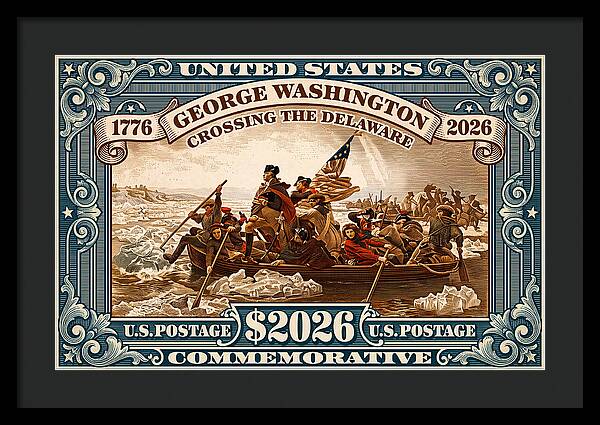 Crossing the Delaware $2026 - Framed Print