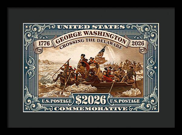 Crossing the Delaware $2026 - Framed Print