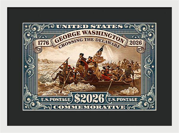 Crossing the Delaware $2026 - Framed Print
