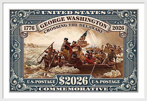 Crossing the Delaware $2026 - Framed Print