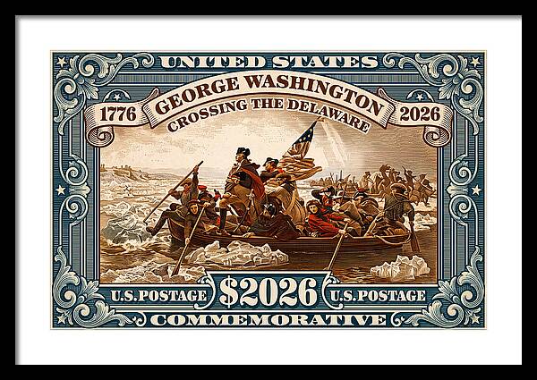 Crossing the Delaware $2026 - Framed Print