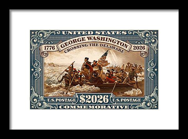Crossing the Delaware $2026 - Framed Print