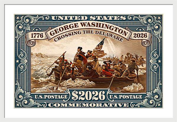 Crossing the Delaware $2026 - Framed Print