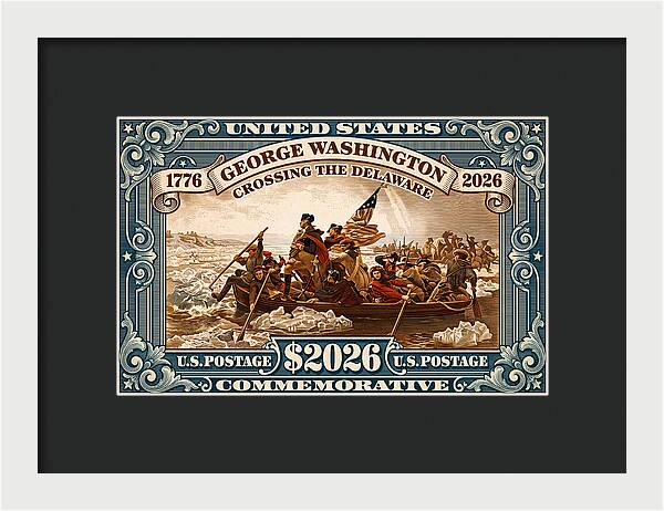 Crossing the Delaware $2026 - Framed Print
