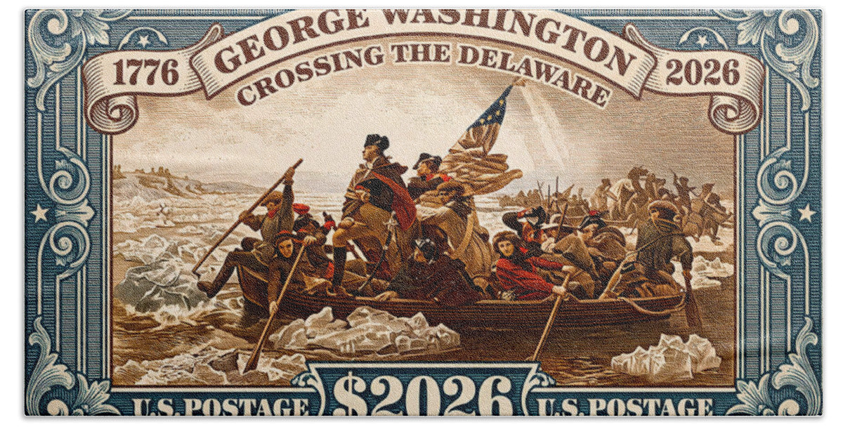 Crossing the Delaware $2026 - Bath Towel