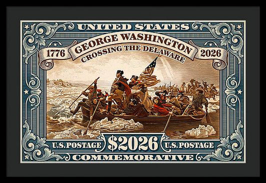 Crossing the Delaware $2026 - Framed Print