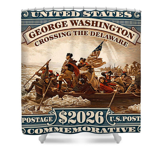 Crossing the Delaware $2026 - Shower Curtain