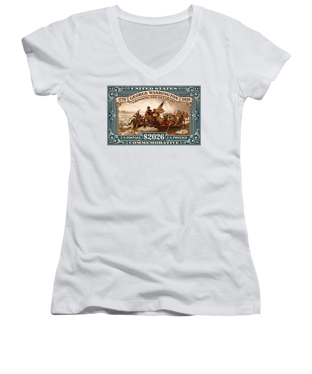 Crossing the Delaware $2026 - Women's V-Neck