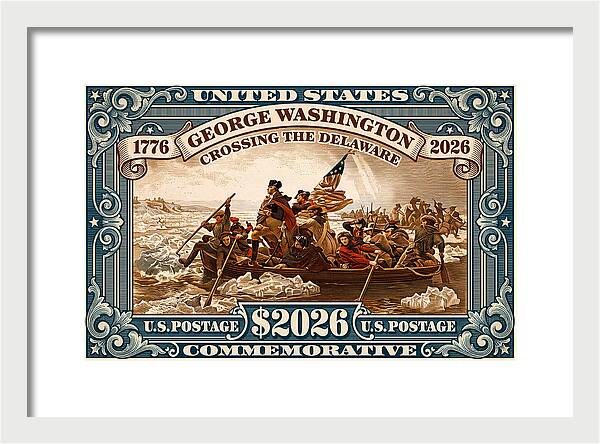 Crossing the Delaware $2026 - Framed Print