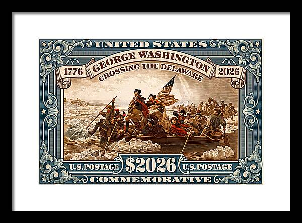 Crossing the Delaware $2026 - Framed Print